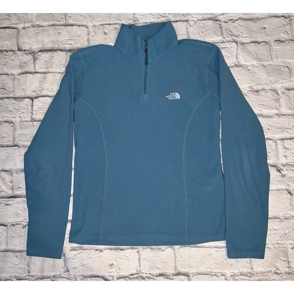 The North Face Flight Series‎ Womens 1/4 Zip Up Sweatshirt Green Vapor Wick M
